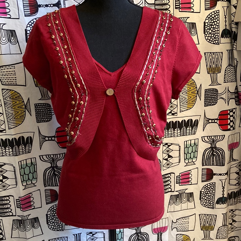 Reba Silk Blend Knit Top